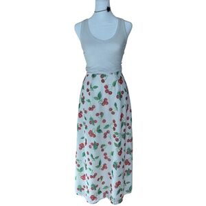 XOXO Cherry Print Skirt Size 5/6 – Y2K High Waist Midi